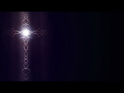 Glass Cross Violet
