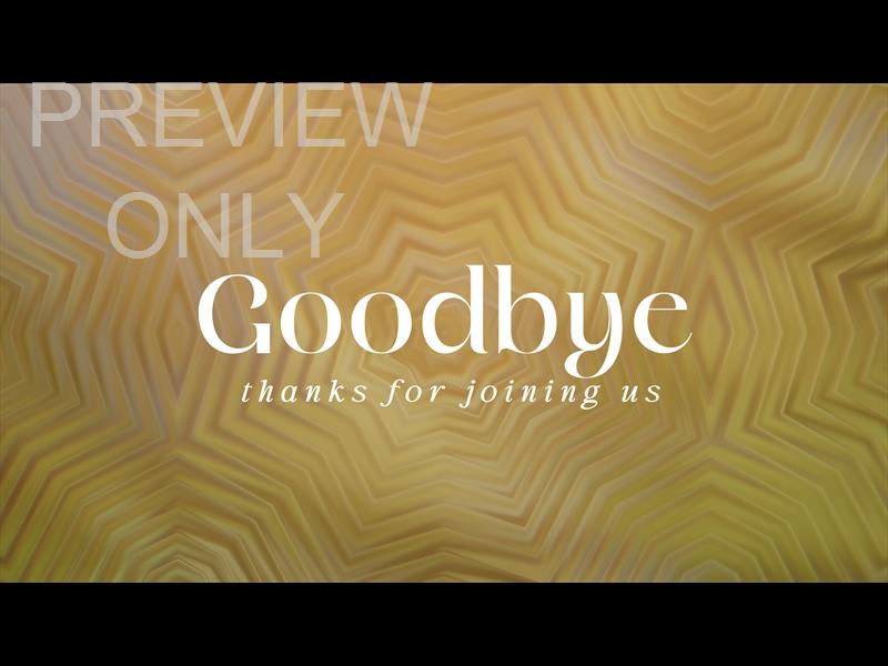 Golden Goodbye Still