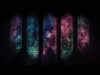 Jesus Stained Glass Panels