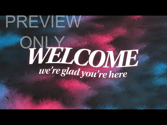 Vibrant Watercolors Welcome Still