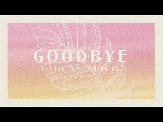 Paper Palm Goodbye
