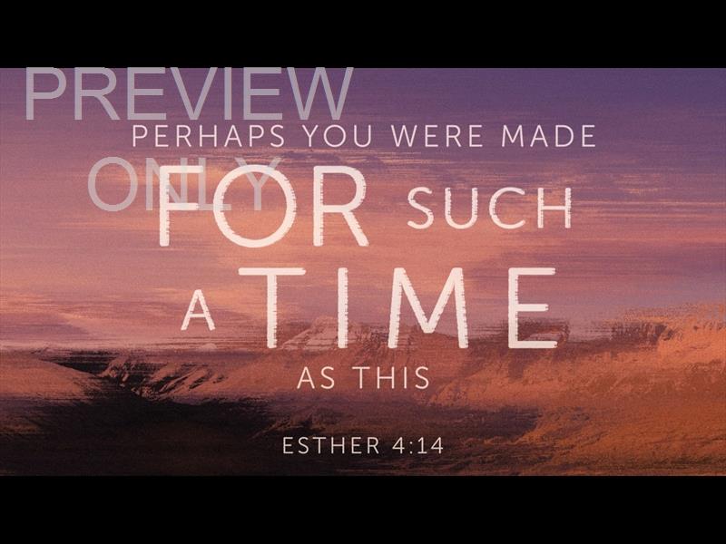 For Such A Time Title Still