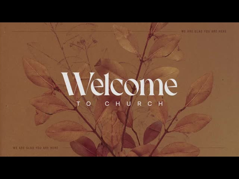 Autumn Nature Welcome To Church