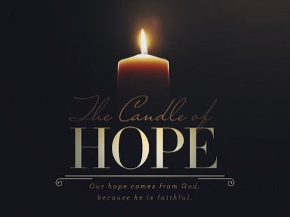 Advent Candles The Candle Of Hope