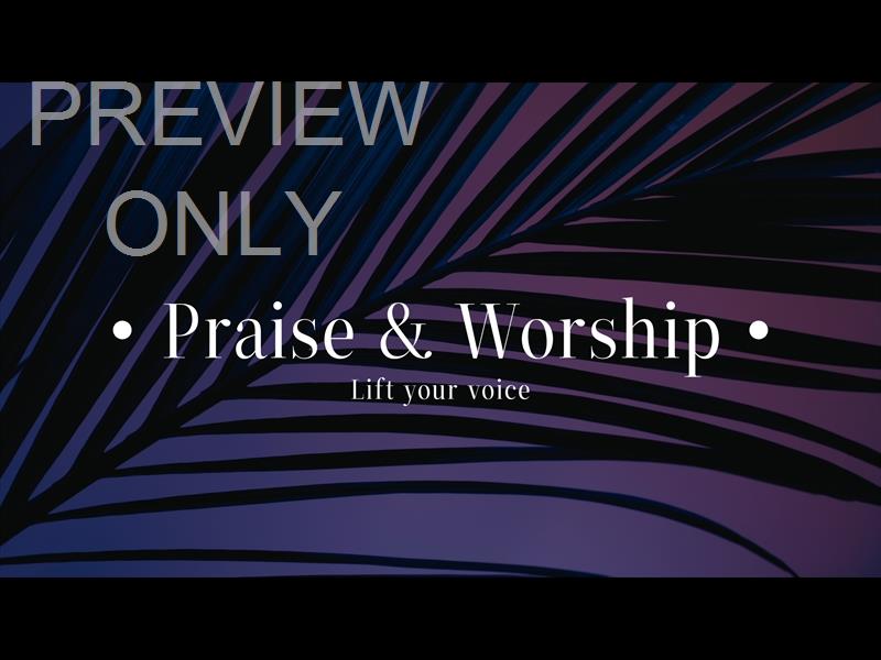 Cinematic Palms Worship Still