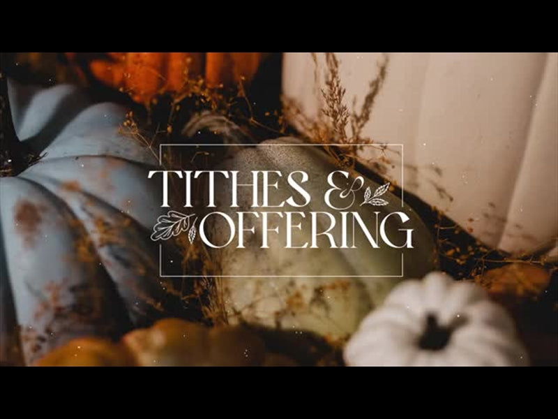 Fall Tithes And Offerings