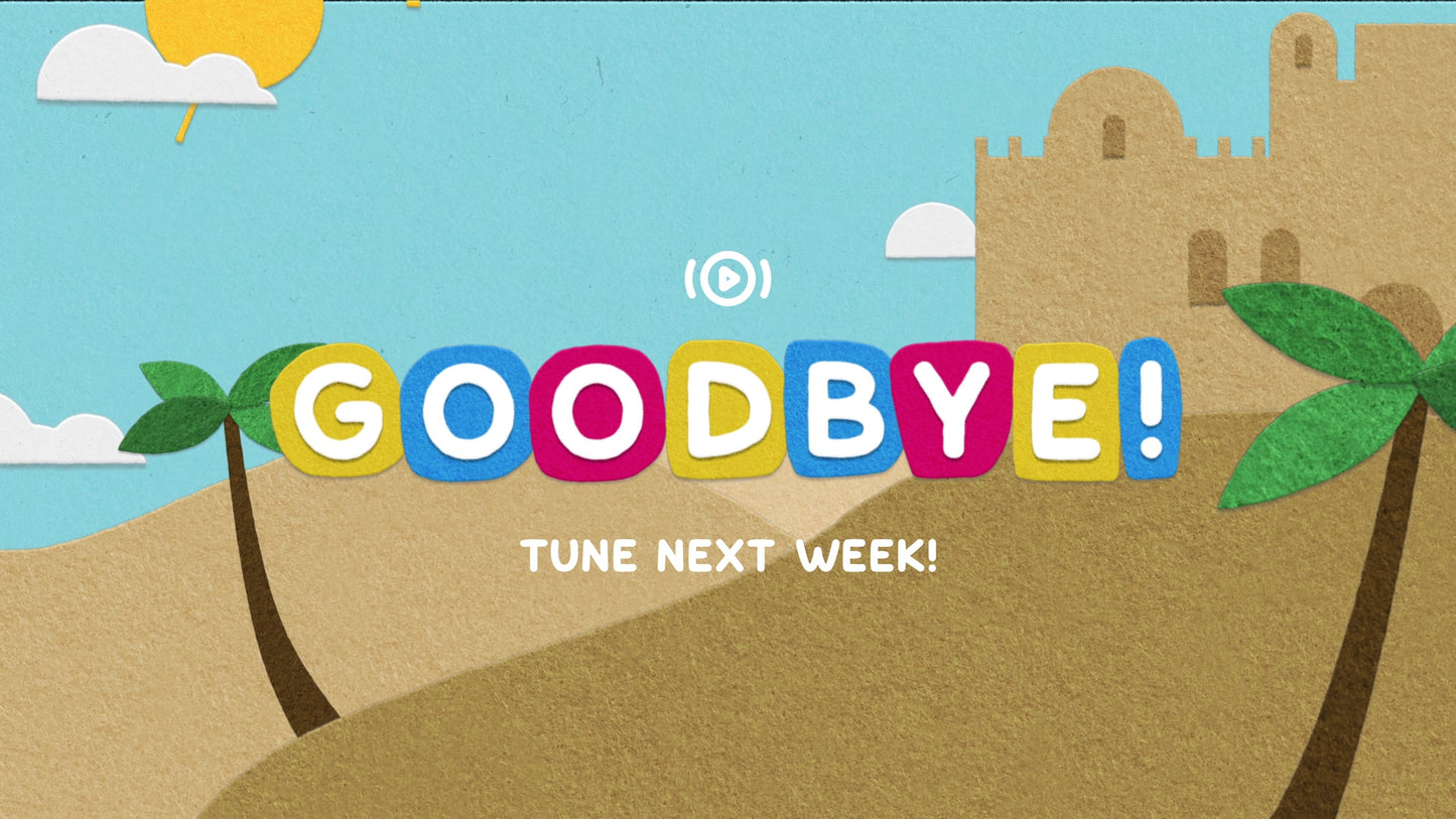 Palm Sunday Flannelgraph Exit Stream