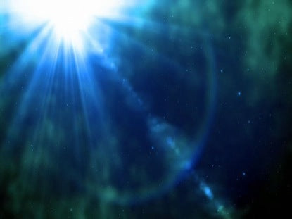 Blue Sun Lens Flares