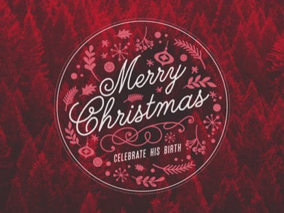 Colorized Christmas Merry Christmas