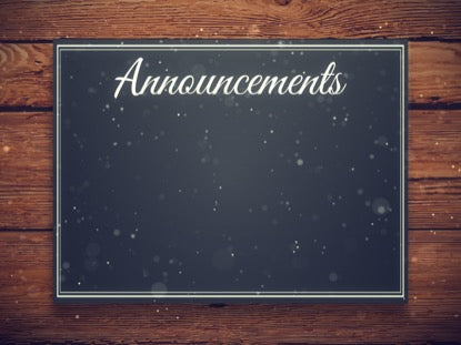 Christmas Manger Announcements Motion