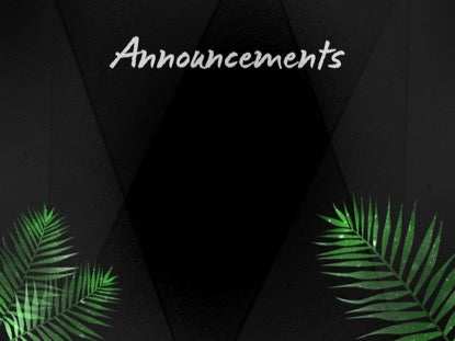 Palm Leaf Announcements Motion