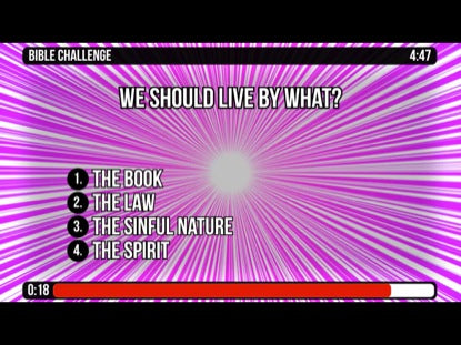 Bible Challenge Countdown -galatians 5 16-26
