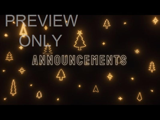 Neon Christmas: Announcements Still