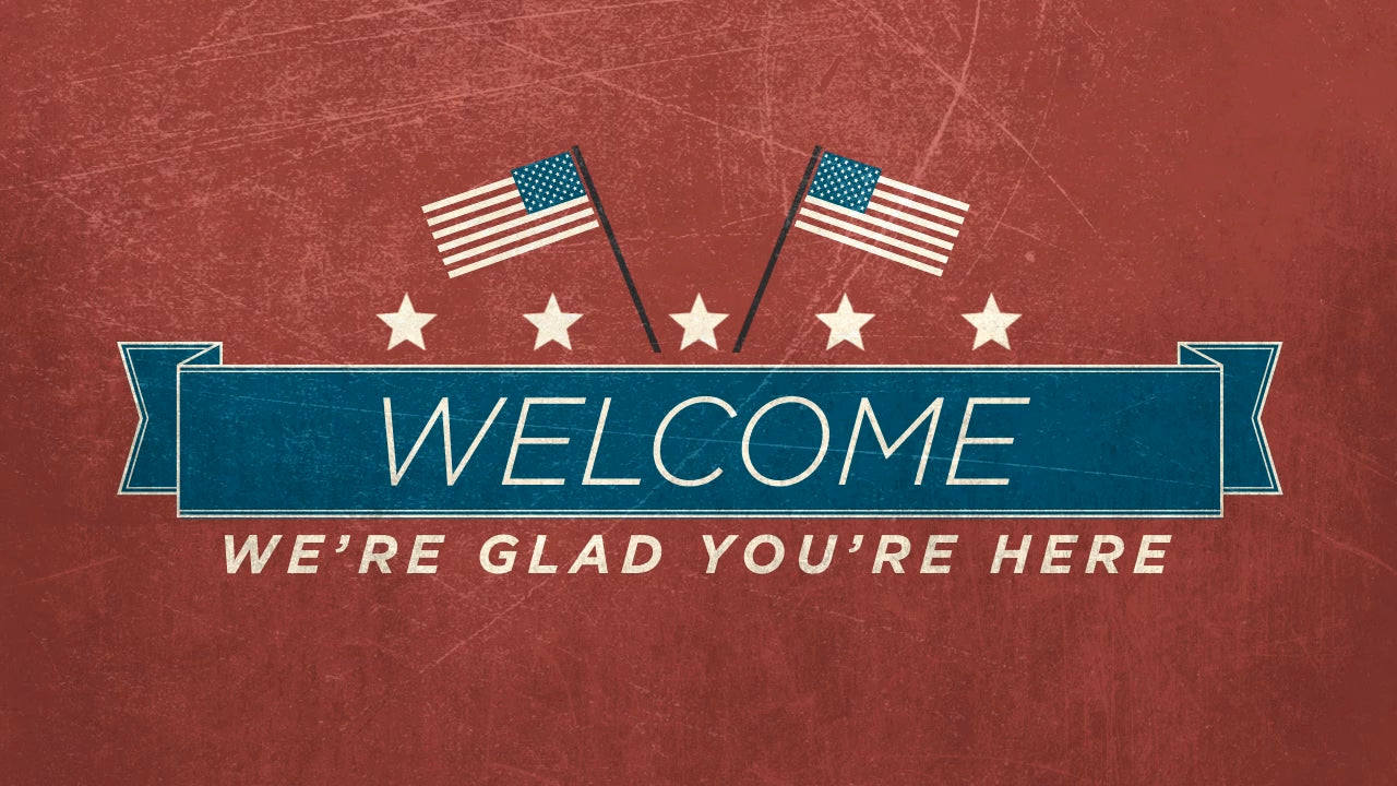 Vintage Independence Day Welcome