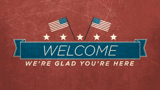 Vintage Independence Day Welcome