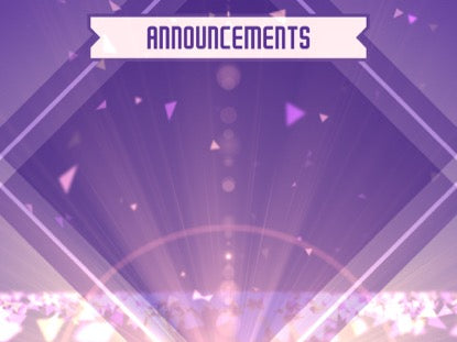 Spring Shapes Announcements