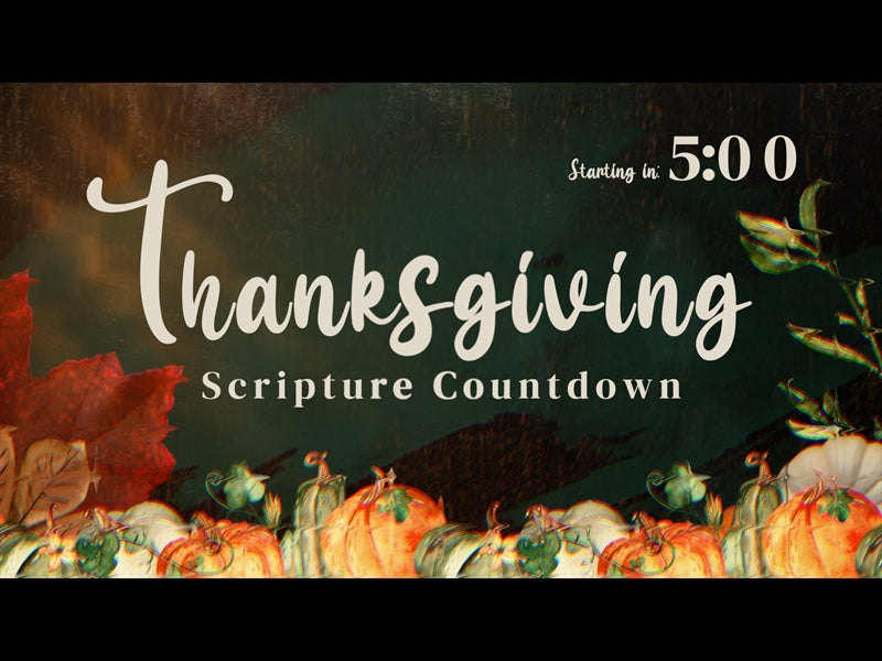 Thanksgiving Scripture Countdown