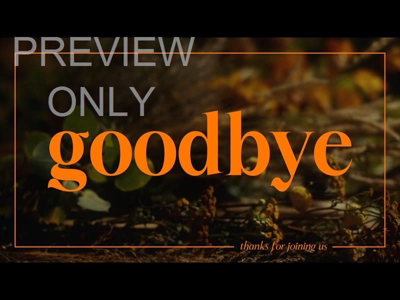Flora Fall Goodbye Still