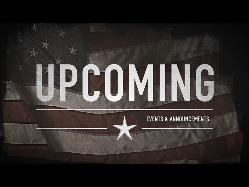 Old Glory Upcoming