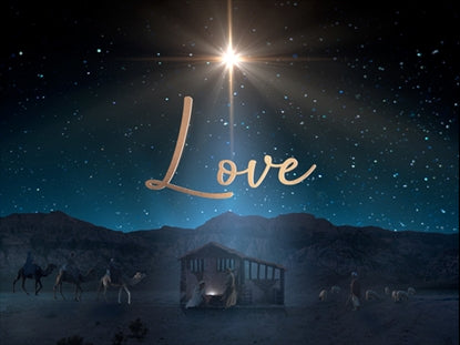 Starry Night Nativity Love