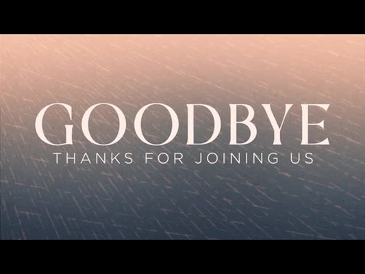 Reign Down Goodbye