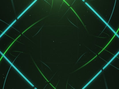 Woven Teal Green Thread Static