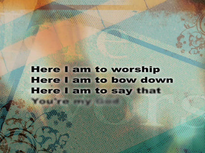 Here I Am To Worship: Iworship Flexx