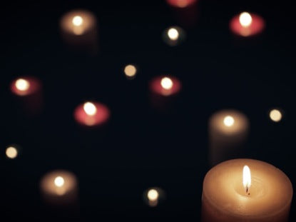 Dark Colored Christmas Candles