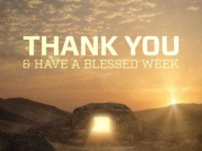 Easter Sunrise Thank You