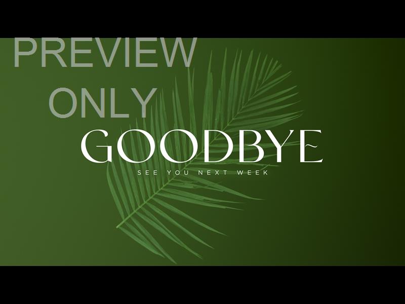 Palm Sunday Ink Goodbye Still