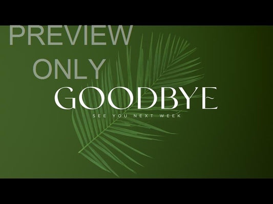 Palm Sunday Ink Goodbye Still