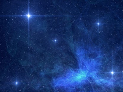 Awesome Galaxy Blue Stars