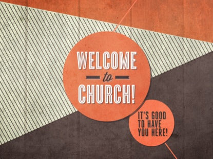 Pastel Shapes Welcome To Church