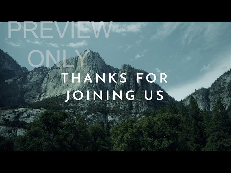 Yosemite Meadows Still - Thanks For Joining Us