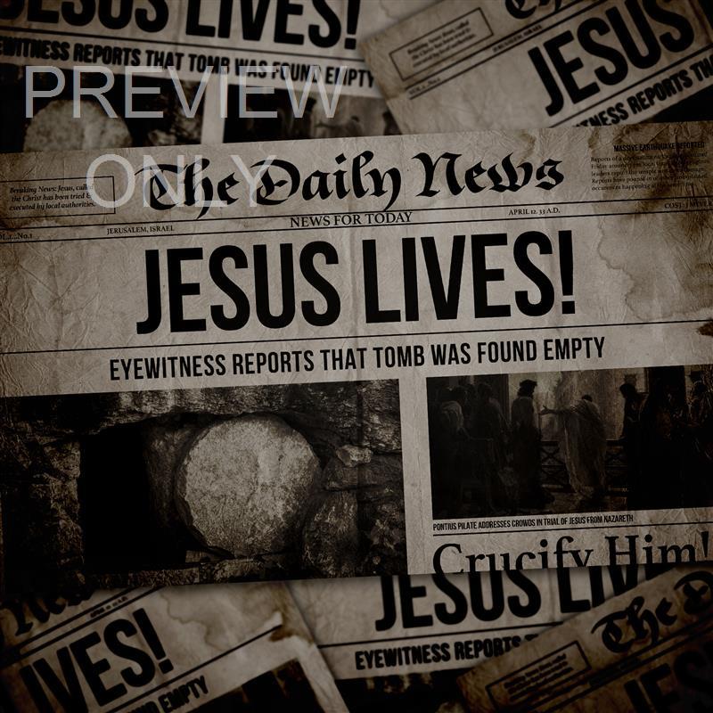 More Social Jesus Lives Newspaper Blank