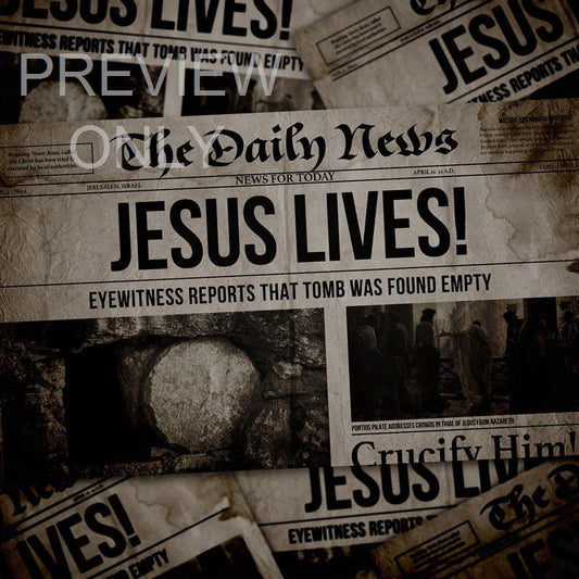 More Social Jesus Lives Newspaper Blank