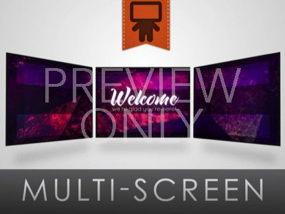 Stained Glass Welcome Still Triple Wide