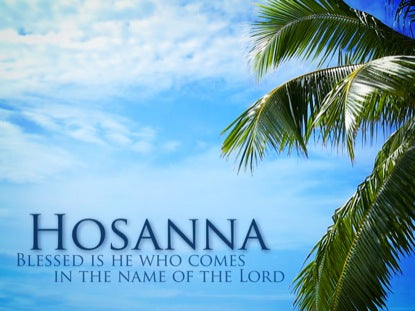 Palm Sunday Hosanna Tree