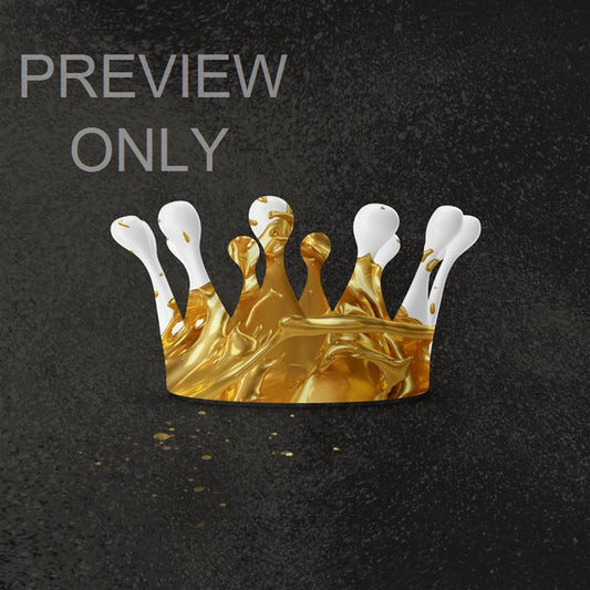 Crowned Gold Easter Blank