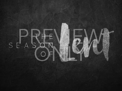 40 Days Of Lent Still 1