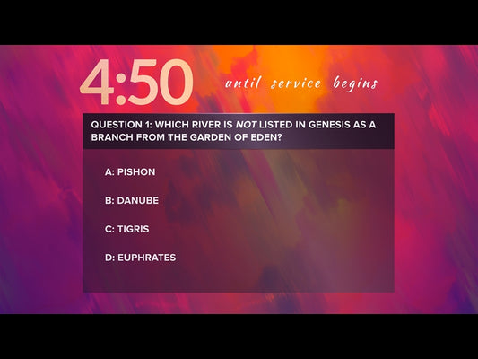 Painted Fall Trivia Countdown