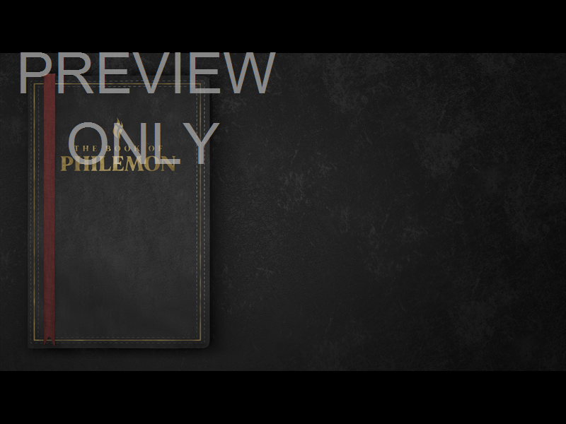 Philemon - Book Side Black Still