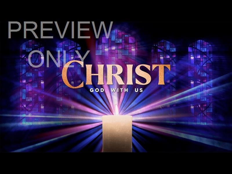 Advent Stained Glass Christ Still
