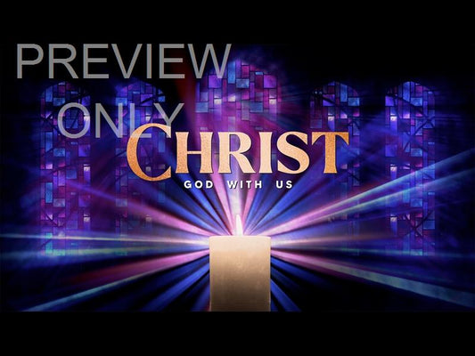 Advent Stained Glass Christ Still