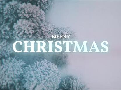 Aerial Snow Christmas