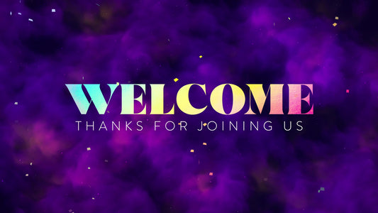 Glitter Fog Confetti Welcome