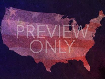 American Flags And Fireworks Still 3