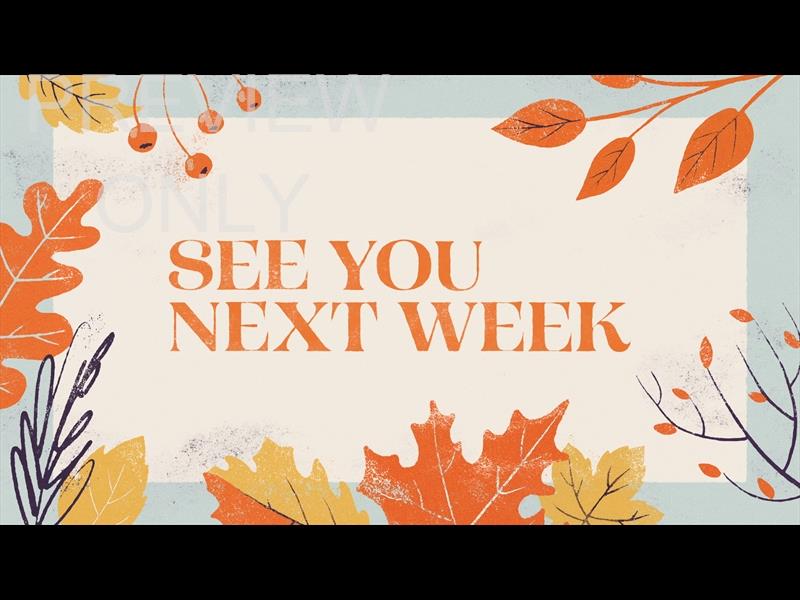 Fall Feelings See You Next Week