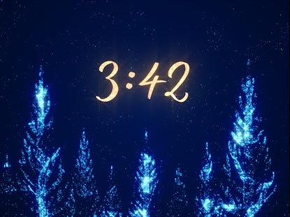 Sparkle Countdown Blue Trees