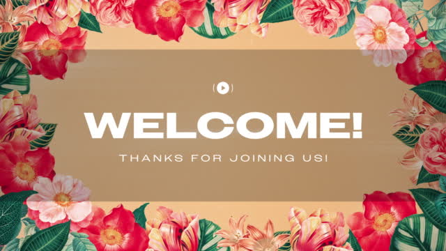 Vintage Floral Welcome Stream